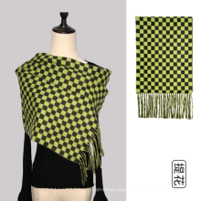 Bufanda de lana de moda colorida de doble cara duplicada